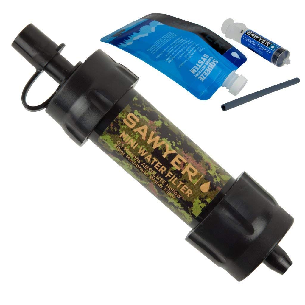 Sawyer Products SP107 MINI Water Filtration System, Single, Camo