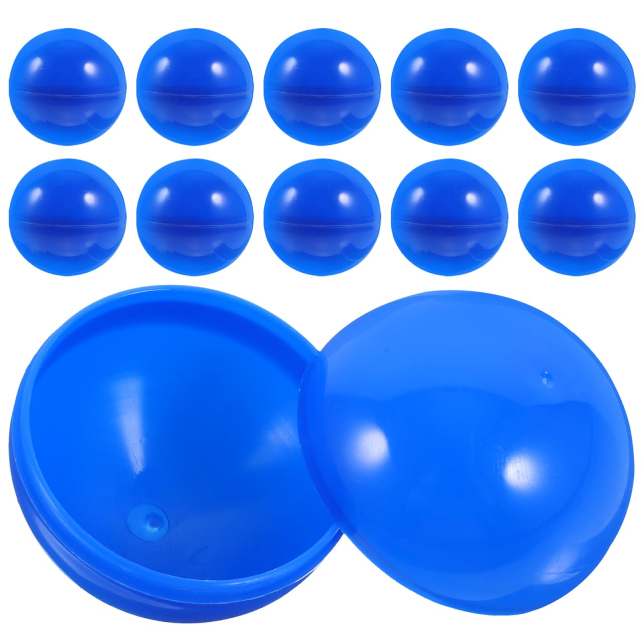 SEWACC 50pcs Raffle Balls, Plastic Bingo Balls Colorful Hollow Balls Filled Raffle Balls with No Number (4cm Blue)