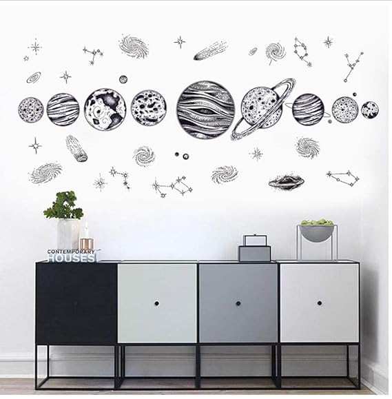 Nuevo estilo europeo de dibujos animados Cosmic Planet Galaxy ...