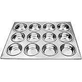 New Star Foodservice 535504 Commercial Grade Aluminum 12-Cup Muffin Pan