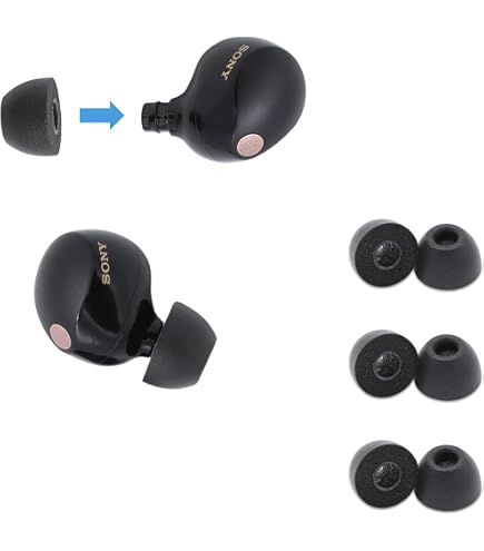 Embuts En Mousse Mémoire De Forme De Rechange Pour écouteurs Sony WF-1000XM5 - Couleur Gris, Neufs