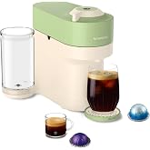 Nespresso Limited-Edition Vertuo Pop+ Coffee &amp; Espresso Maker by Breville | Limited edition, pistachio coffee machine with compact design, 25 fl. oz. side water tank and one touch coffee and espresso.