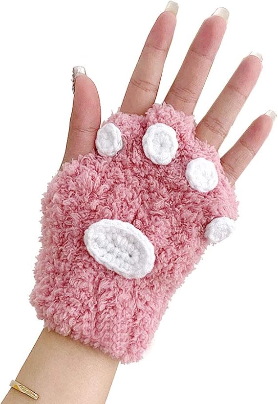 Amazon Gold Carp 手袋 レディース 防寒手袋 指なし手袋 手荒れ 可愛い手袋 猫 アウトドア スマホに便利 クリスマス 冬用 白 粉 Diy 自作 手袋 通販