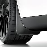 REEVAA 2026 Tesla New Model Y Juniper Accessories - Mud Flaps [Protect Paint, No Drilling Required] All-Weather Splash Guard Body Kits for Model Y Juniper 2025-2026, Black (Set of 4)