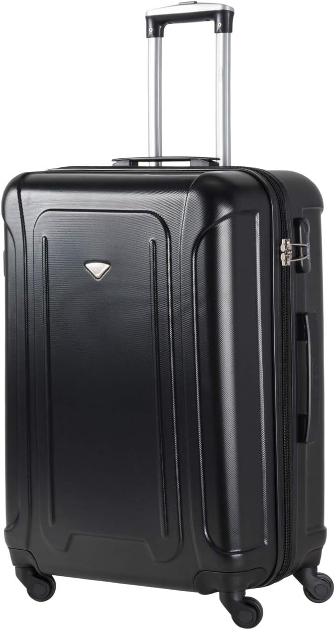 flight knight highly durable premium travel suitcase abs hard shell