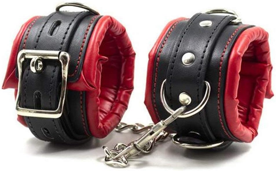 YSTR High Quality Leather Cuff with Lock Kit Usd in Bedroom for Women