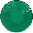 Gold Panning Equipment, Gold Pan, 15 inch Round Green Panning Equipment with Different Riffle, Lightweight Manual Plastic Pro