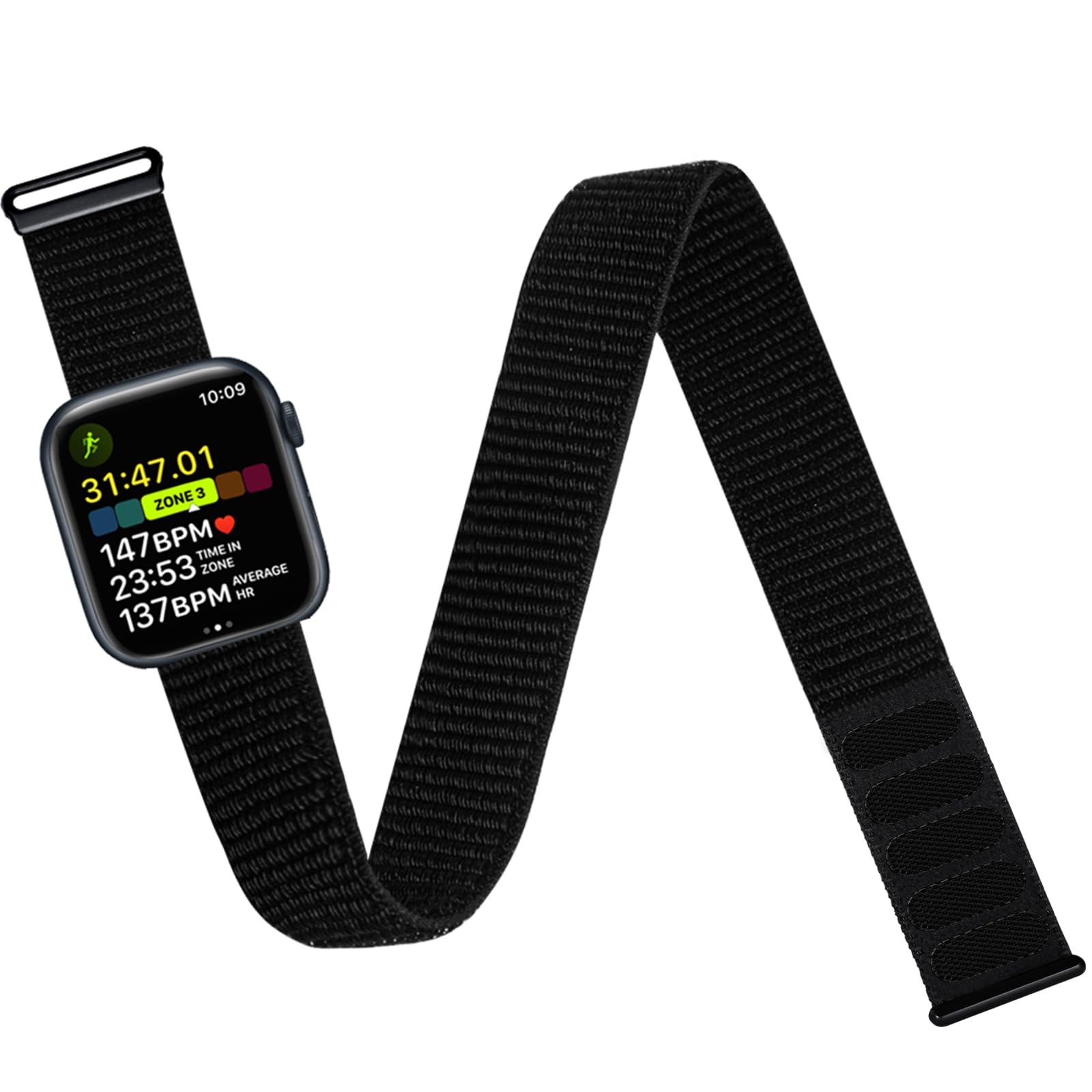 Photo 1 of Ankle/Arm Band Compatible with Apple Watch 49mm 46mm 45mm 44mm 42mm 41mm 40mm 38mm, Breathable Nylon Armband for IWatch SE Ultra Series 11 10 9 8 7 6 5 4 3 2 1, Ankle Strap for Women Men
