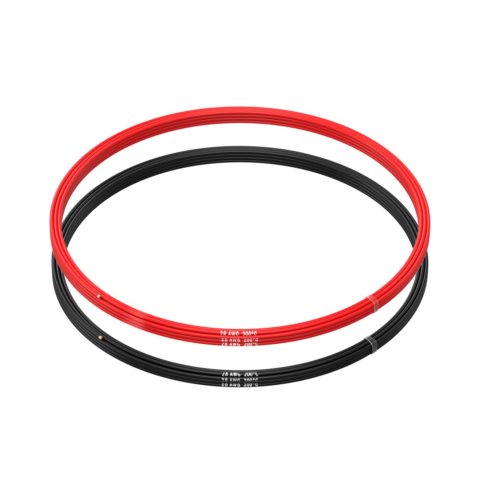 28 AWG Silicone Wire by MMOBIEL – 28 Gauge Tinned Copper Cable, 2 x 8.2ft (2.5m) 1 Red & 1 Black, Flexible Signal & Hook-Up Wire for RC, Drones, Sensors, LEDs, Electronics, DIY, Repair, Audio