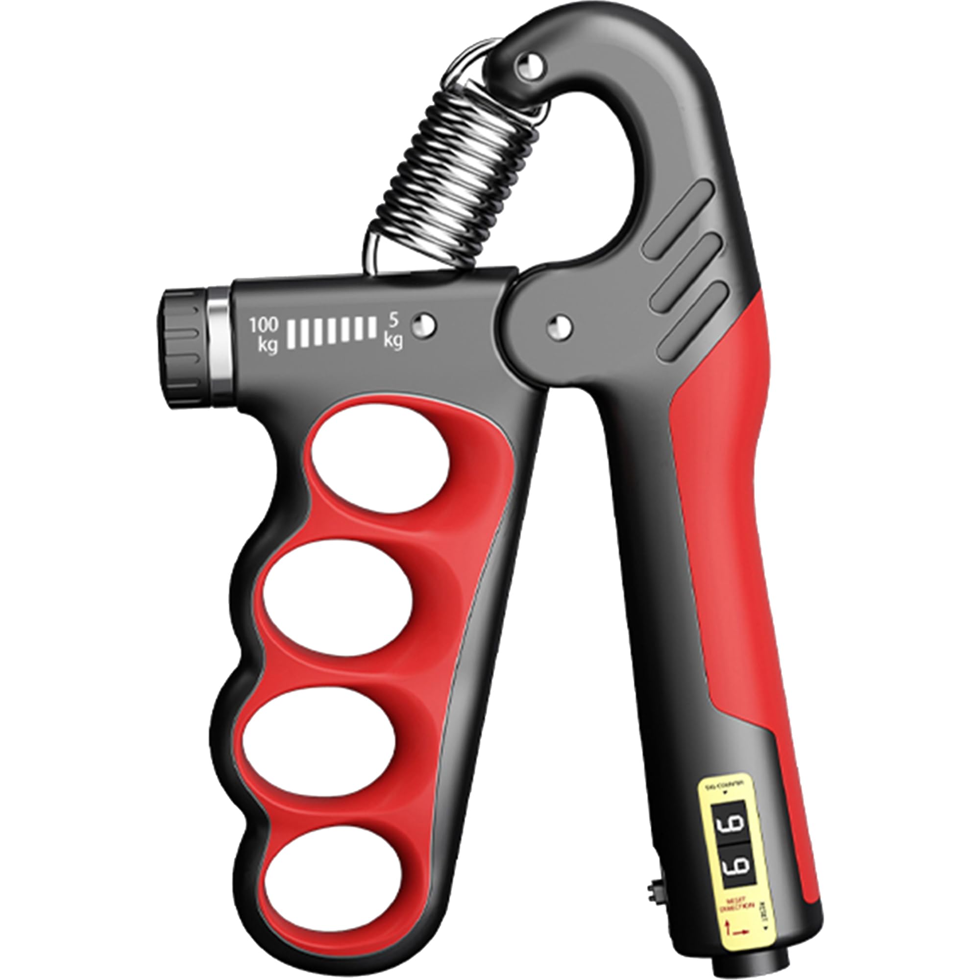 Grip Strengthener, Forearm Strengthener, Hand Grip Strength Trainer with Automatic Counter, 5-102kg Adjustable Hand Gripper, Ideal for Athletes, Musicians, Muscle Building and Injury Recovery