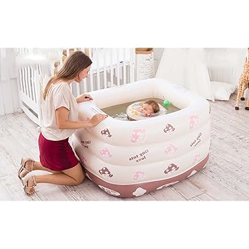 Baby-Kinderbadewanne-Aufblasbare Badewanne Portable, Faltendes Bequemes Bad, Massage-Qualitäts-Wanne-Tränkende Bäder Aufblasb