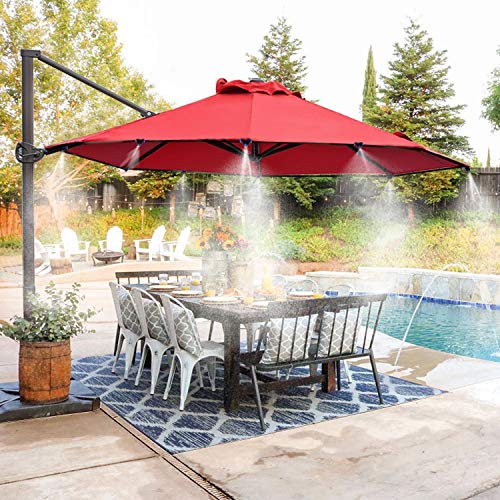 4 HOMENOTE+Misting+Cooling+Greenhouse+Trampoline