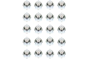 Adwikoso Crystal Ball Prism Pendant, Glass Chandelier Hanging Pendant, Photography Prism, Feng Shui Rainbows Sun Catchers, Wedding Home Window Garden Decor (30mm-20pack)