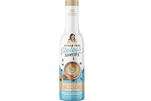 MISS MARY'S MORNING ELIXIR PREMIUM BLOODY MARY MIXXX Sugar Free Cinnamon Dolce Coffee Syrup - Stevia Based, No Sugar Alcohols or Sucralose, No Artificial Sweeteners, Natural Ingredients, Coffee Tea Cocoa Dessert, Keto Friendly, 1 Pack