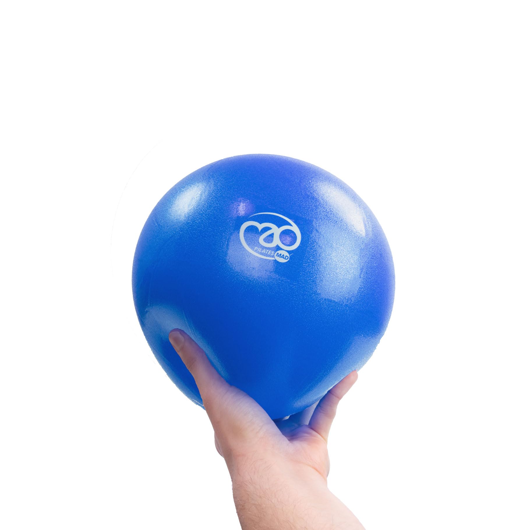 Fitness Mad Exer-Soft Stability Ball, Soft Pilates Ball, 3 Sizes: 7”, 9” & 12”, Mini Gym Ball for Pilates, Yoga, Core Training and Physical Therapy (7", Blue)