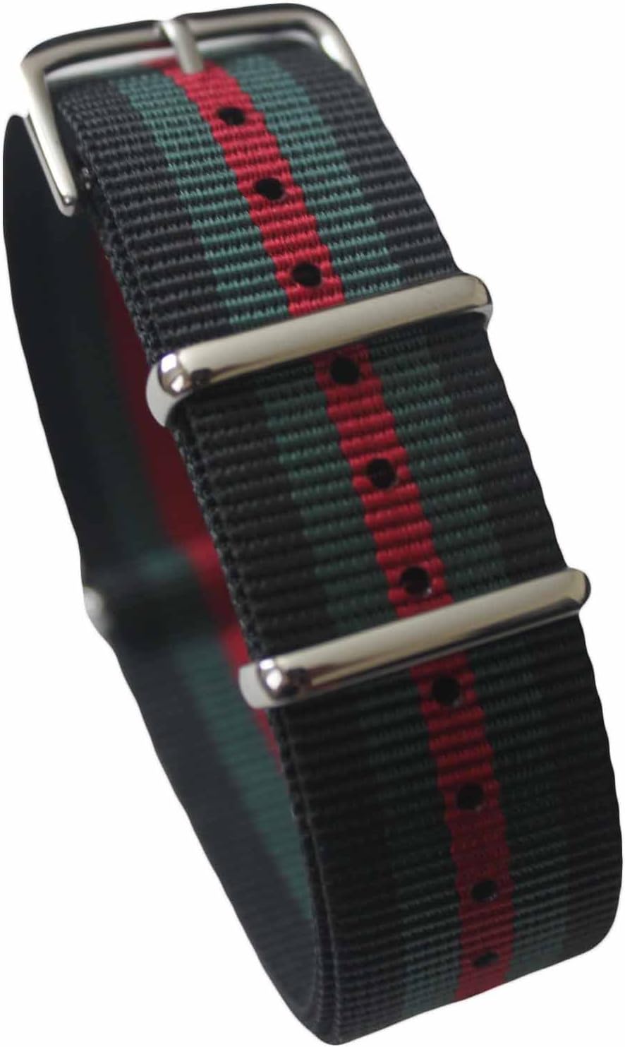 Watch Bands Straps - Choice of Color 20mm Premium Heavy Duty Durable Ballistic NATO Nylon James Bonds Style Replacement Watch Bands Straps