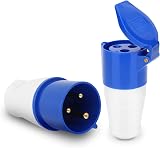 Yosoo Health Gear 3 Pin 1 Phase Plug 32 Amp Industrial Power Connector 220-250V view 1