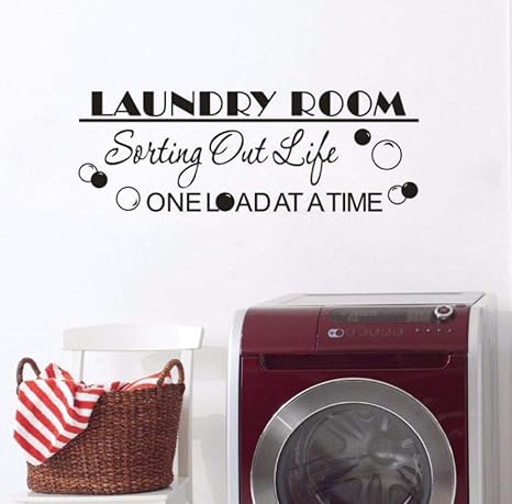 Wandaufkleber Waschküche Logo Fensteraufkleber Sortieren Des Lebens
