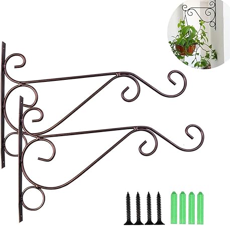 Amazon Com Folconauto 2 Pcs Heavy Duty Hanging Plant Bracket Home