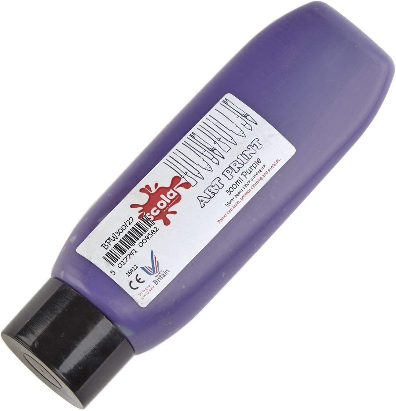 1 x 300ml Water Based Lino Craft Block Printing Ink Purple Amazon.co