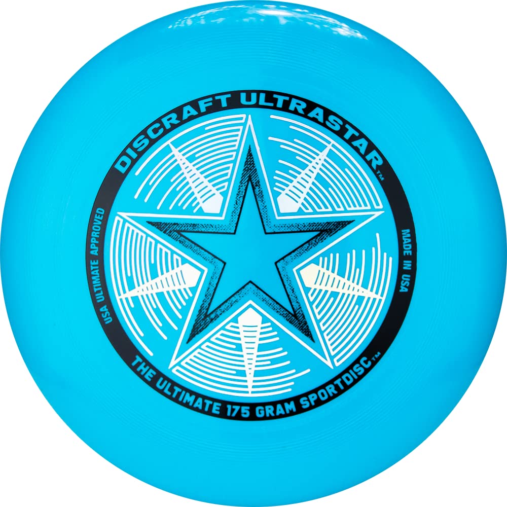 Discraft 175g Ultra-Star Sport Disc – Ultimate Frisbee Competition Spec, Suitable for all Levels of Play, Long and Stable Flights - Cobalt Blue