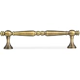 Urnew 5" Solid Brass Cabinet Pulls, Antique Brass 2-Pack | Solid Brass Bar Pull | Heavy Duty Hardware | For Kitchen Cabinets | Bathroom &amp; Dresser | Cupboard &amp; Wardrobe