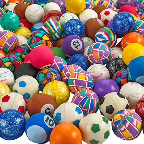 Bouncy Balls in Bulk Pack of 250 (1inch/27mm) Hi Bounce Ball Variety