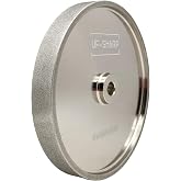 UF-Sharp CBN Grinding Wheel 8 inch 180 Grit, 1" Wide, 5/8" Arbor | Vibration-Free,Cooler Grinding,No Dressing Required,Less Abrasive Dust,Sharpening HSS Tool