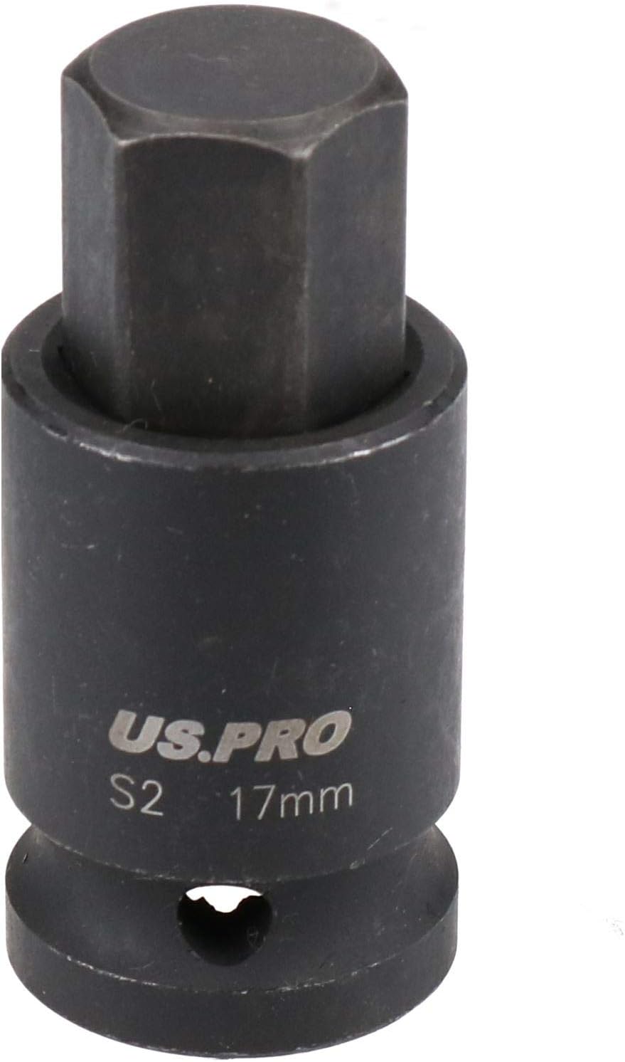 M17 x 55mm 1/2” Drive Short Impact Impacted Allen Hex Key Socket