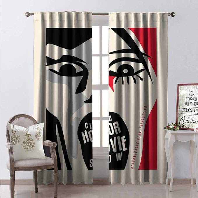 Hengshu Horror Movie Waterproof Window Curtain Classic Horror Movie