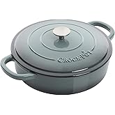 Crock-Pot Crock Pot Artisan Enameled Cast Iron Braiser W/Lid, 5 Quart, Slate Gray