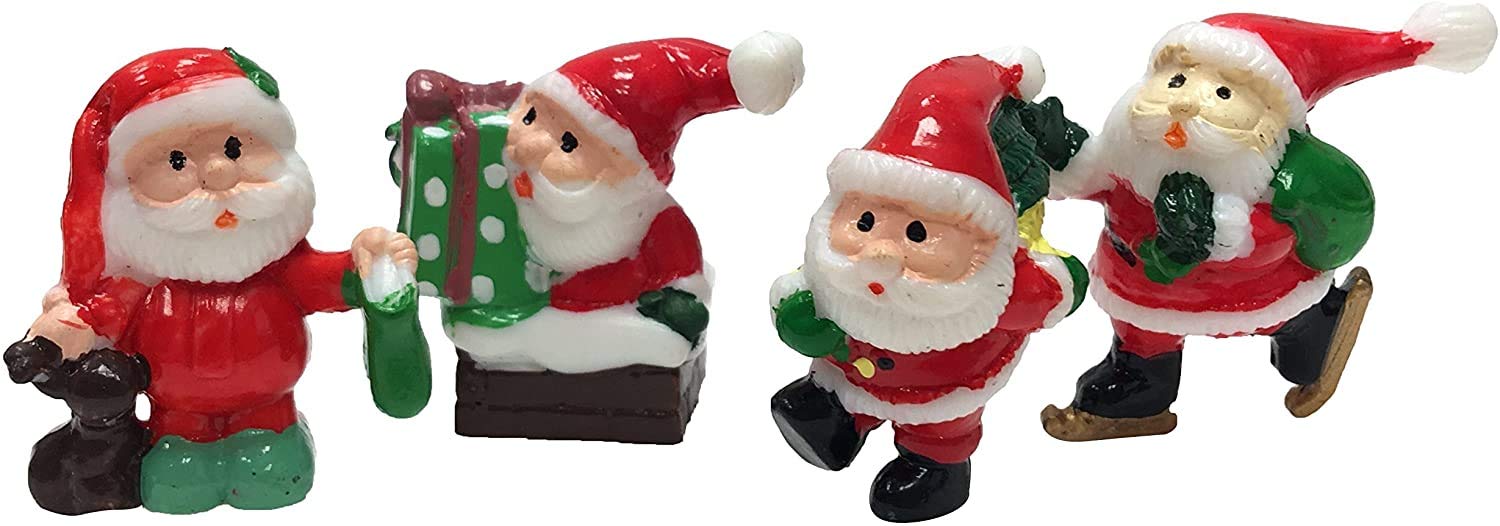 Creative Party F368 Cute Santa Claus Cake Topper Picks-144 Pcs