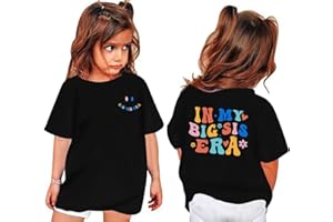 Zylkor Toddler Big Sister Shirts in My Big Sister Era Girl Graphic T-Shirt Casual Toddler Infant Girls Outfits