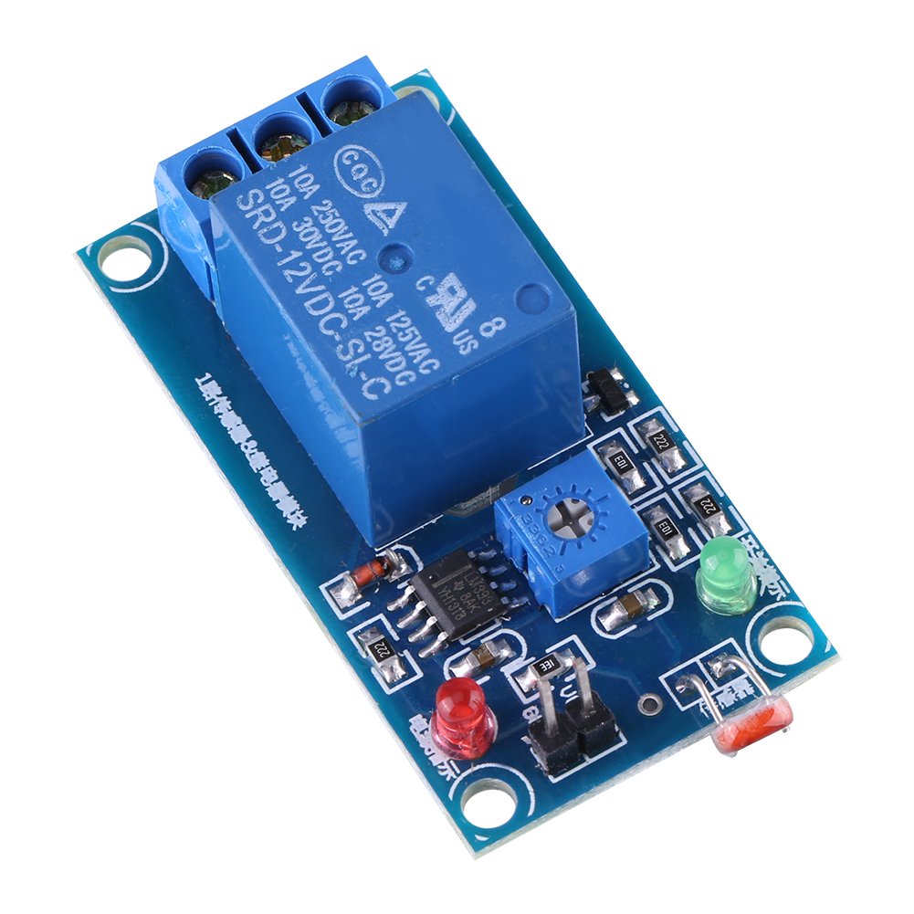 Light Sensor Switch 12V Stable LDR Photoresistor Relay Module Light Sensor Controller Switch