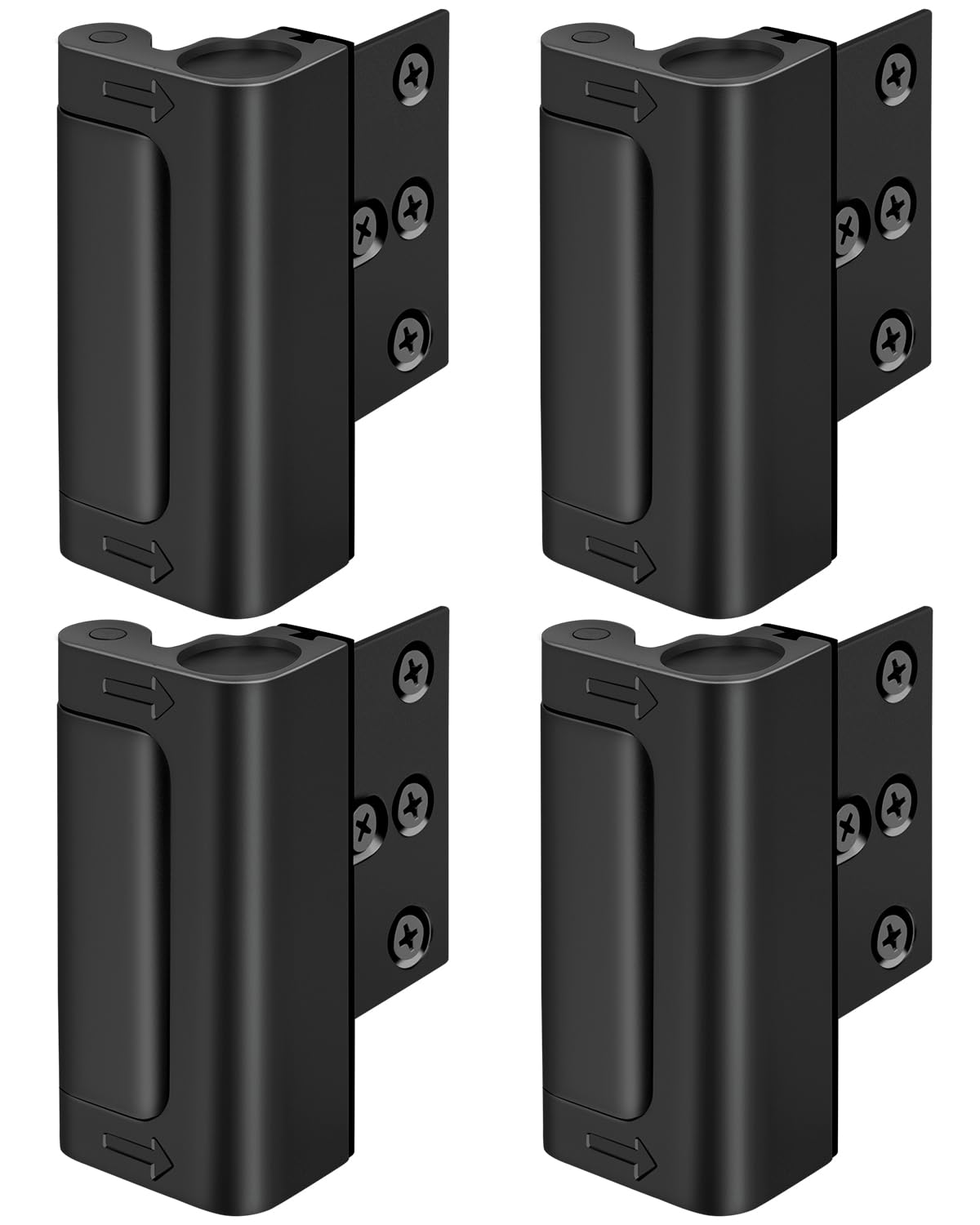 Photo 1 of Metal Reinforcement Door Lock Security - Child Proof Lock for Front Door Child Safety Lock Home Security Door Lock with 8 Screws Withstand 800 lbs Inside Deadbolt Door Latch Lock Guard Patio Apartment