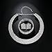 mecresh Wedding Bridal 5 Row Rhinestone Crystal Jewellery Sets for Women (1 Set Earrings,1 PCS Necklace, 1 PCS Bracelet)