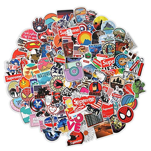 100pcs Random Waterproof Sticker Laptop Guitar Skateboard Water Bottles Luggage Car Bicycles Decals, Stickers for Kids,hydroflasks, Teens, Teachers - Thumbnail 7
