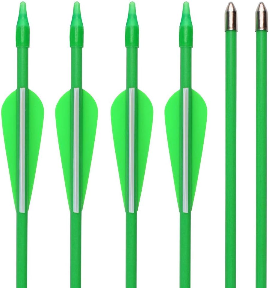 GPP 28" Fiberglass Archery Target Arrows - Practice Arrows or Youth Arrows for Recurve Bow- 12 Pack : Sports & Outdoors