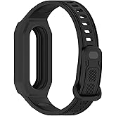 LOKEKE Compatible with Xiaomi Band 10 Replacement Wrist Strap - Replacement TPU Wrist Watch Strap Compatible with Xiaomi Smart Band 10/9/8(Black)