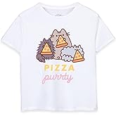 Pusheen Girls Short-Sleeve T-Shirt | Variety of Adorable Designs | Authentic The Cat Merchandise