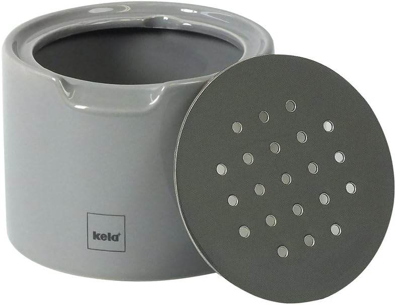 kela Fruit Fly Traps Fino, Ceramic, Light Gray, 8,50x8,50x6,50 cm, 5x8,5x6,5 cm - Image 3