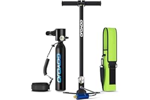 GOYOJO 0.5L Mini Scuba Tank, Portable Divng Lung Tank Emergency Air Supply for Snorkeling, Diving & Shallow-Water Activities, 5-8 Mins Breathing Underwater