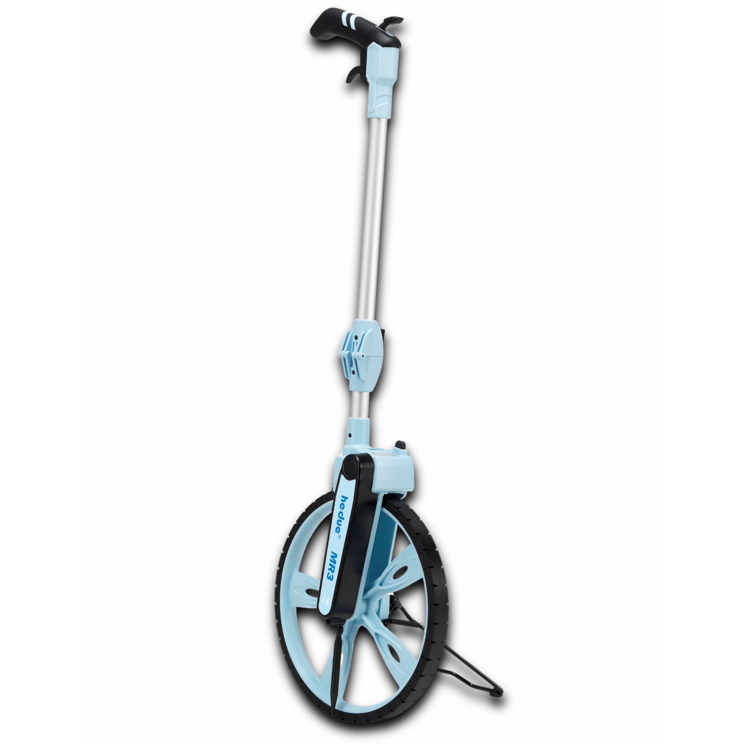 hedue® Measuring Wheel MR3 - Trundle Wheel with large wheel diameter of 320mm, Foldable, range: 9999,9 m