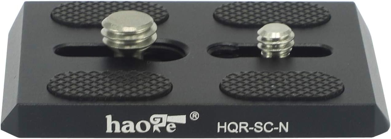 Haoge HQR-SC-N Quick Release Plate for Sachtler Video DV8/100 DV10 DV10 5+5 FSB6T FSB8TFSB-10T Tripod Fluid Head replace Touch & Go Plate S compatible Canon EF 600mm f/4L is III USM Lens foot - Image 3