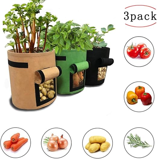 Elion Bolsa Cultivo, Sacos para Plantas, Bolsa Cultivo Patatas, 7 ...