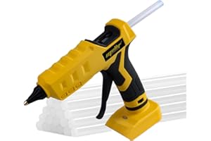 Pistolet à colle chaude sans fil compatible avec batterie Dewalt 20 V, pistolet à colle électrique portable pour loisirs créa