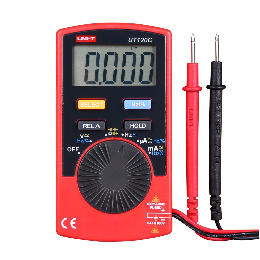 UNI-T UT120C Super Slim Pocket Handheld Digital Multimeters DC/AC Amp Tester