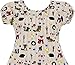 Sunny Fashion Girls Dress Fox Squirrel Bird Mushroom Print Striped Size 7-14