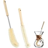 Cleaning Brush Compatible with Chemex Coffeemakers | X Shaped Nylon Bristle Brush,Pour Over Coffee Maker Compatible with Chemex Accessories