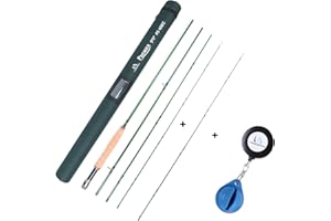 M MAXIMUMCATCH Maxcatch 3-12wt Medium-Fast Action Premier Fly Fishing Rod-IM8 Carbon Blank for High Performance,with AA Cork Grip Hard Chromed Guides